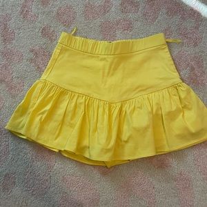 yellow Zara skort